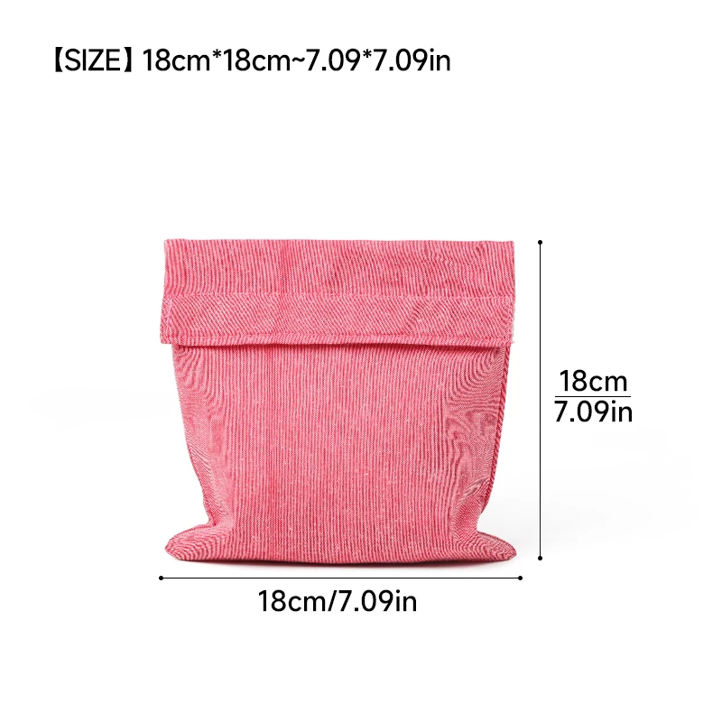 Eco-Friendly Reusable Waterproof Snack Bags with TPU Lining and Velcro Closure