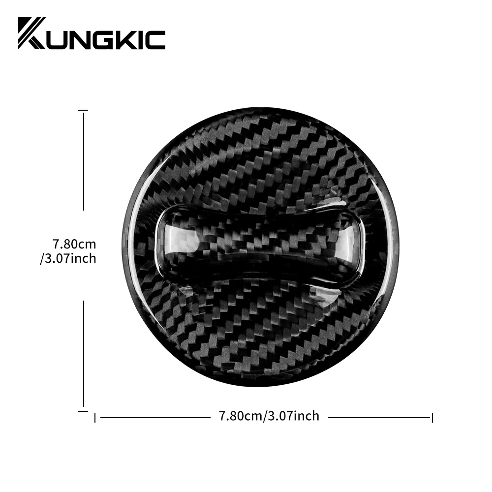 Sleek Dry Carbon Fiber Universal Car Fuel Tank Cap