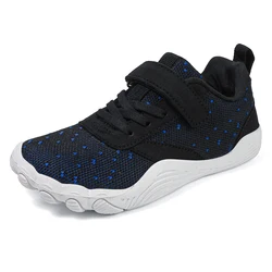 Children's Barefoot Wide Toe Sneakers - Minimalist Design for Comfort and Flexibility (1760 - Black)