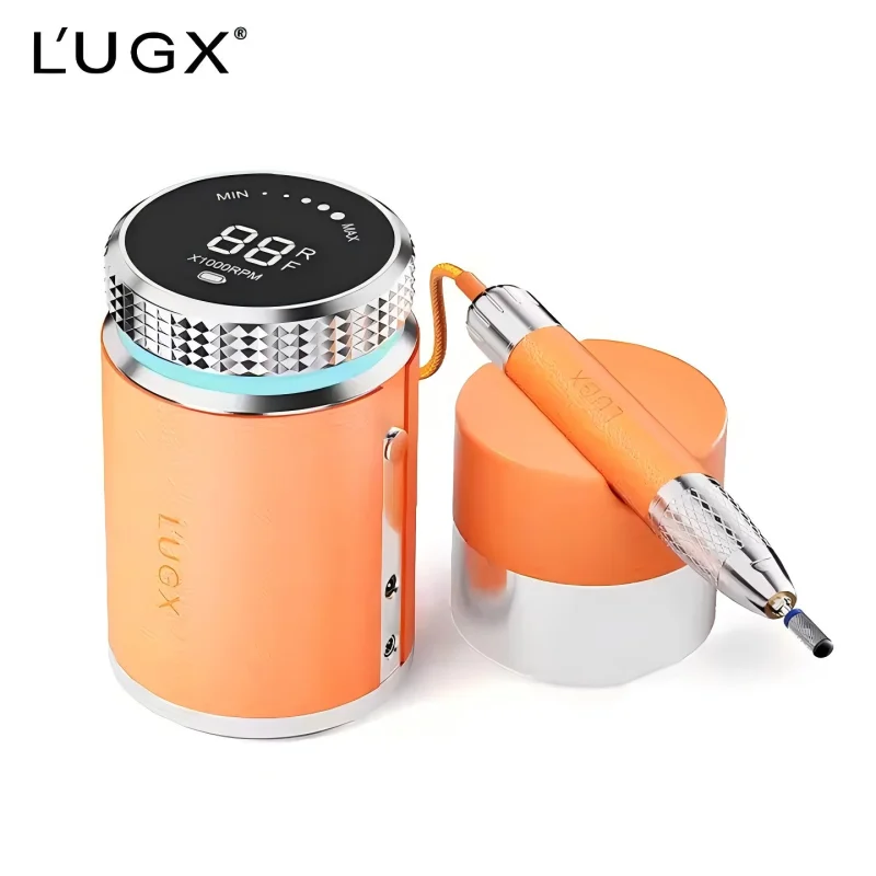 L'UGX Professional Nail Drill, Waterproof 35000RPM Brushless Nail Drill Machine, Rechargeable Nail Efile for Acrylic Gel Nails 5