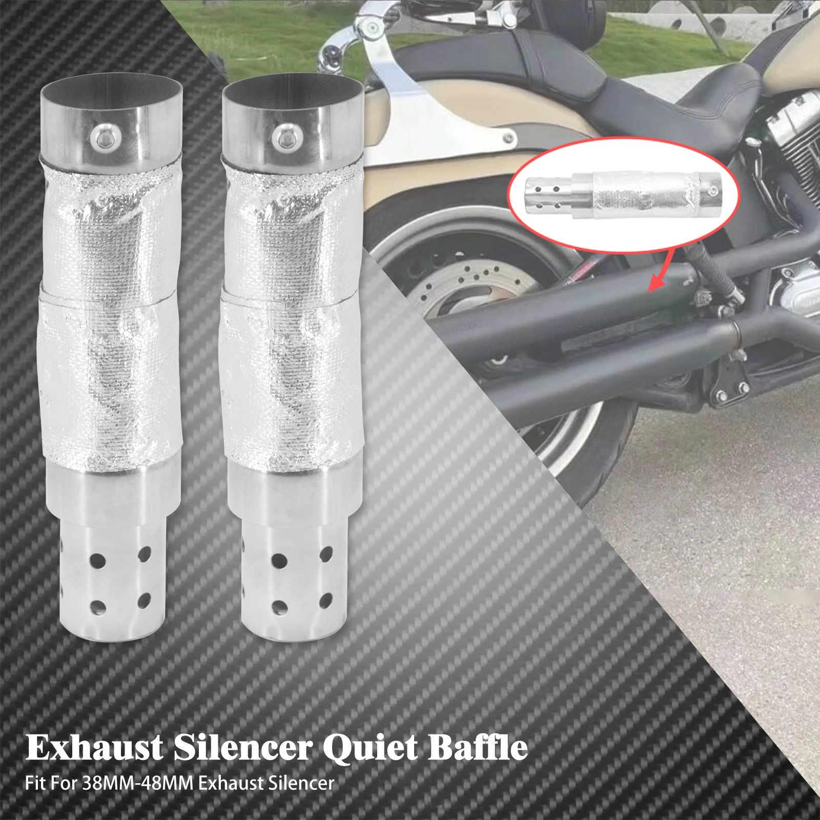 Deflettore Universale Per Moto Tubo Di Scarico - Foto 6