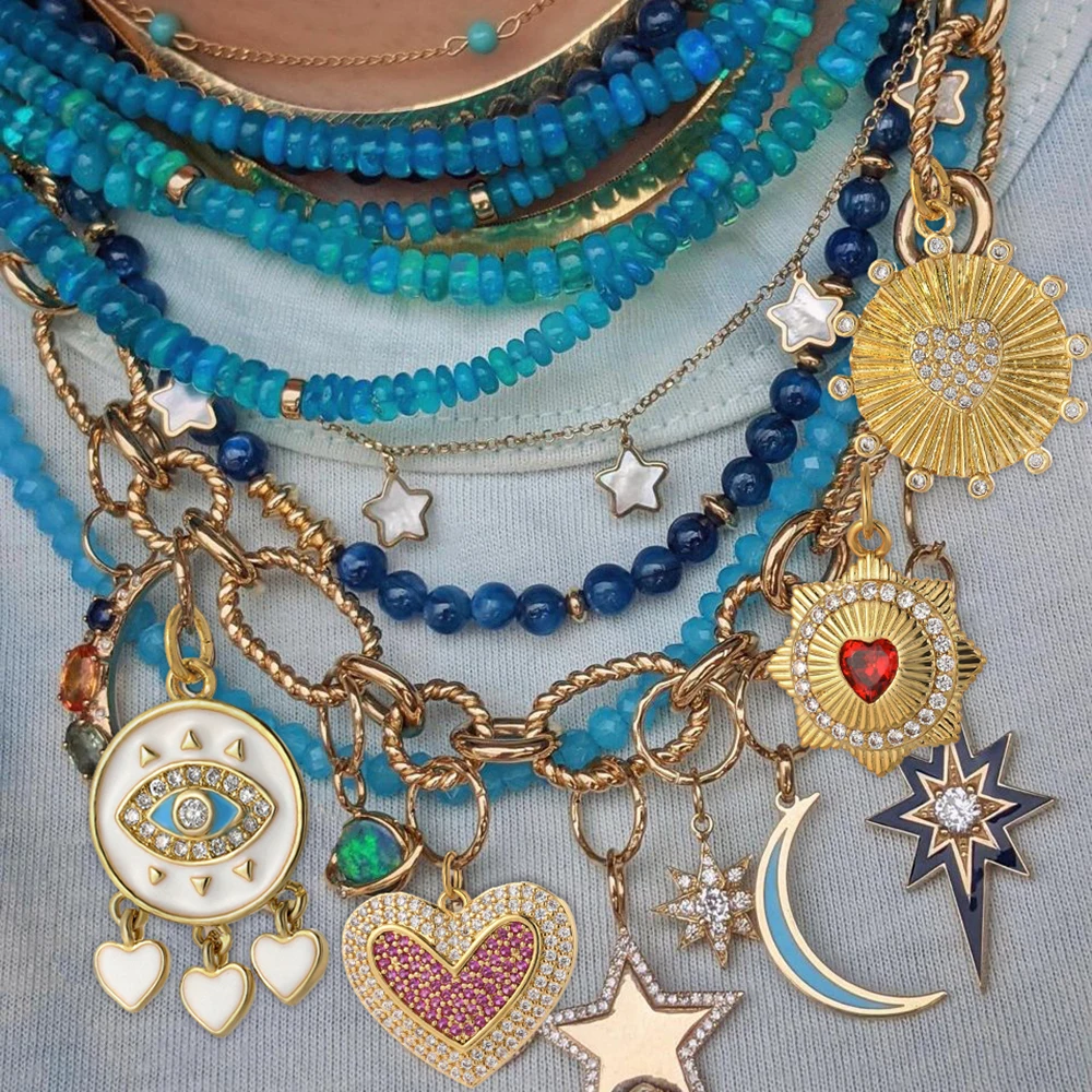 Niedliches Herz romantische Liebe Halskette für Frauen Gold Farbe Edelstahl Ketten Anhänger weibliche Halsreif Punk Kragen Mode Schmuck