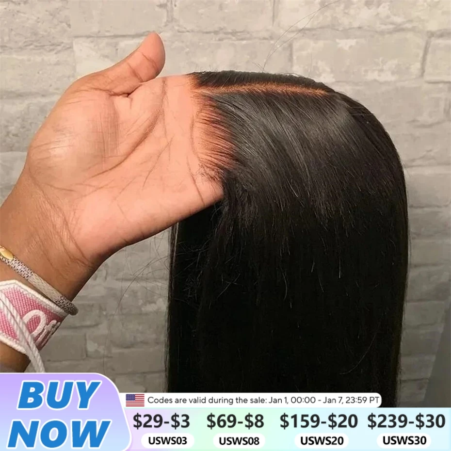 Human Hair Wig 5x5 Lace Closure 13x4 Lace Front Pre Plucked Straight Ready To Wear