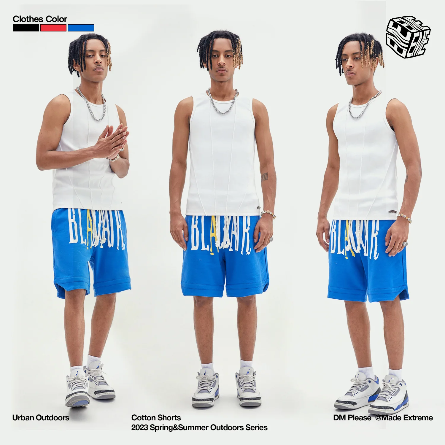 

BLACKAIR Funny Foam Print Lettering Casual Shorts for Men Streetwear Pants Y2k Gym Shorts Men 220201-1