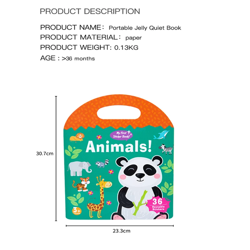 Early Childhood Education Scene Sticker Book Focus Cultivation Quiet Sticker Book Enlightenment Puzzle Cognitive Book For Kids 6