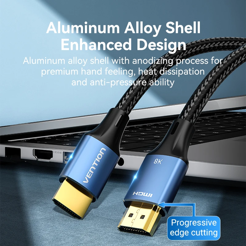 HDMI cable Vention 8K@60Hz HDMI 2.1 Cable 3D Video High Speed Certified 48Gbps HD Digital HDMI Cable for Samsung Sony Xiaomi TV Swictch