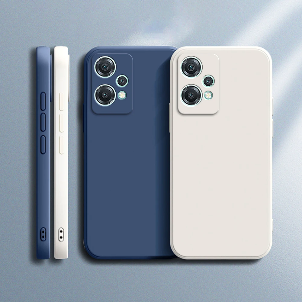 

Straight Edge Back Cover Phone Case for Oneplus Nord CE 3 2 Lite CE3 CE2 3Lite 2Lite 5G Candy Color Soft Liquid Silicone Housing