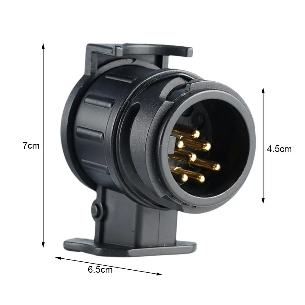 Trailer Plug Adapter 13 To 7 Pin Trailer Truck Electric Towing Converter Tow Bar Plug Adaptor Socket For European Standard Trailer