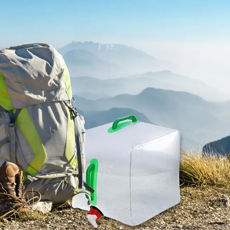 KALUROIL 4 PCS Réservoirs D'eau Pliables De 10L - Sac à Eau Portable Pour Camping, Randonnée, Urgence Et Stockage à La Maison - Sans BPA, Qualité Alimentaire, étanche