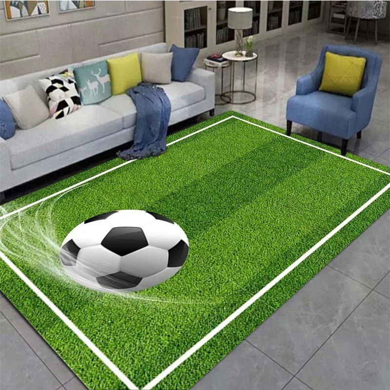 

3D football field printed carpet, non slip carpet for living room, bedroom,children's room decoration, bathroom,kitchen door mat