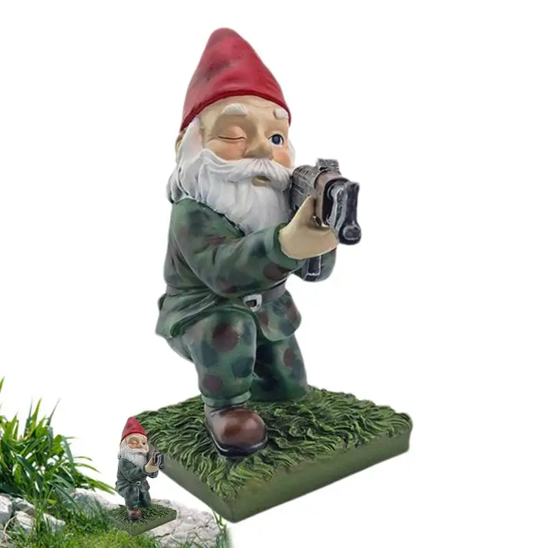 

Garden Dwarf Statue Rocker Gnome Garden Statues Weather-Resistant Christmas Garden Courtyard Decoration Lawn Bedroom Study