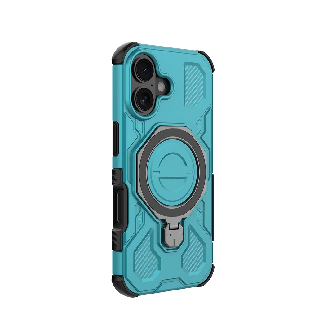 Enhanced Magnetic Metal Stand Case with Strong Magnetism and Back Phone Cover
