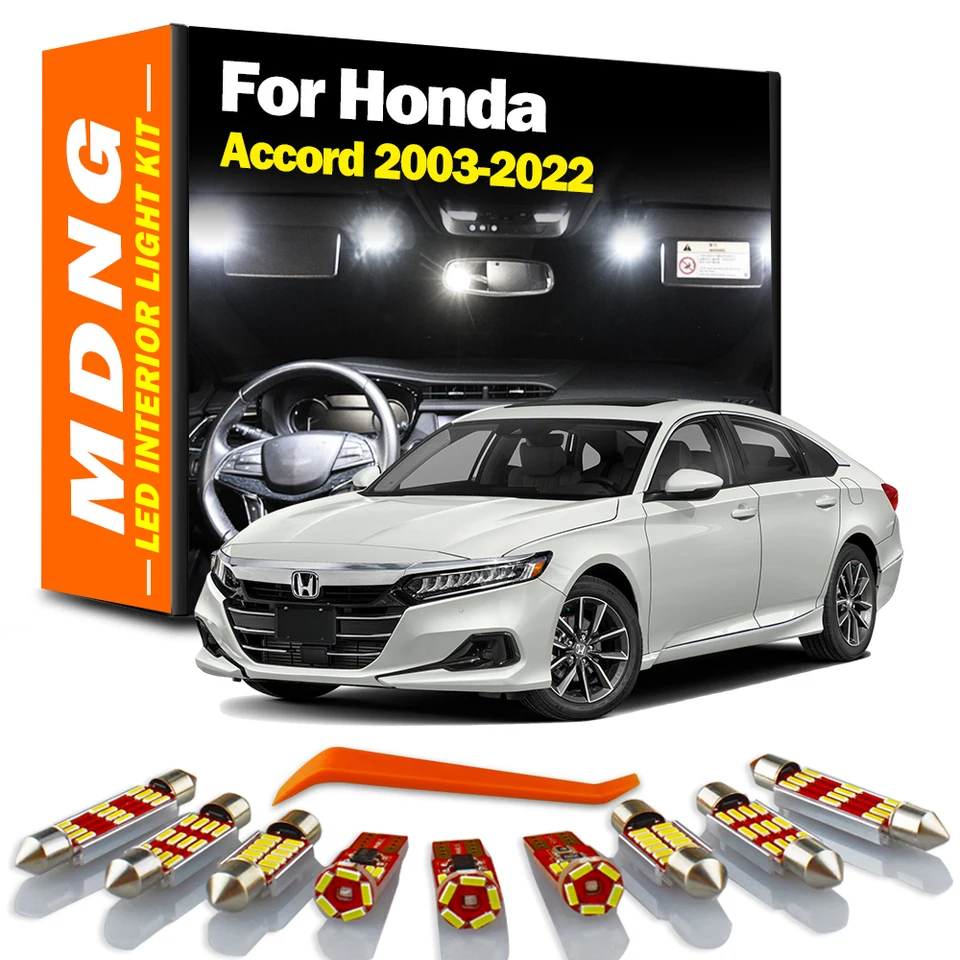 XtremeVision Pink Interior LED Kit For Honda Accord 1994-1997 - 10 Piece Plug & Play Bulbs + Installation Tool - View #4
