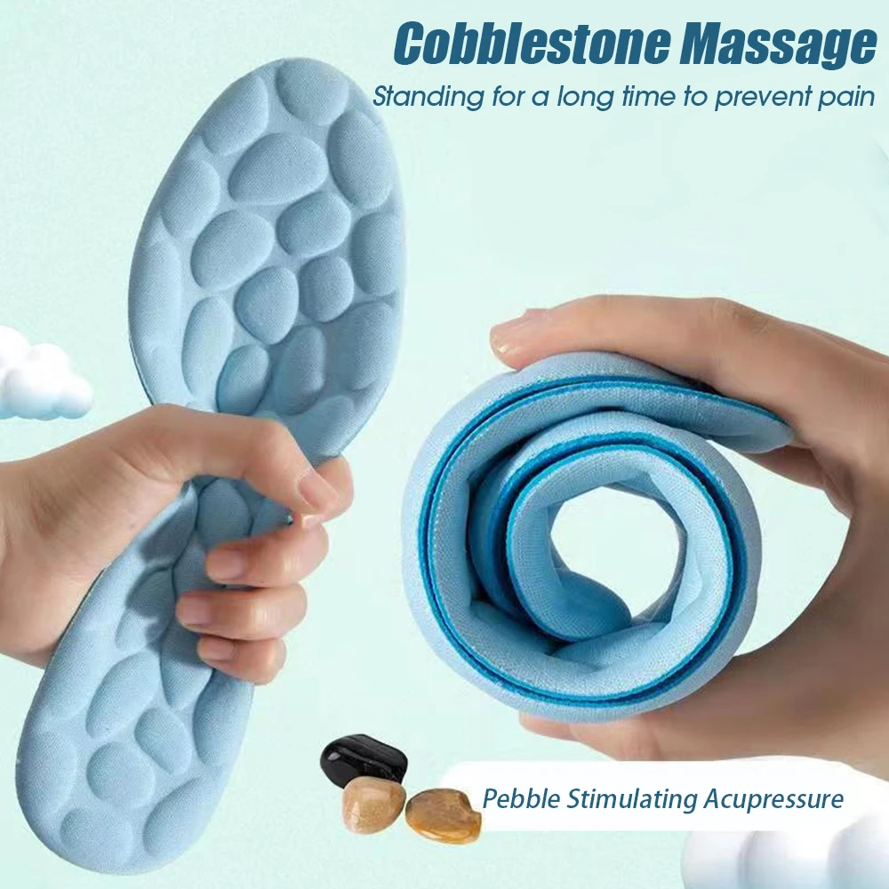 Description Picture 5 of itemPebble Massage Insoles Memory Foam Sports Insole for Men Women Breathable Deodorant Shoes Sole Cushion Feet Orthopedic Shoe Pads