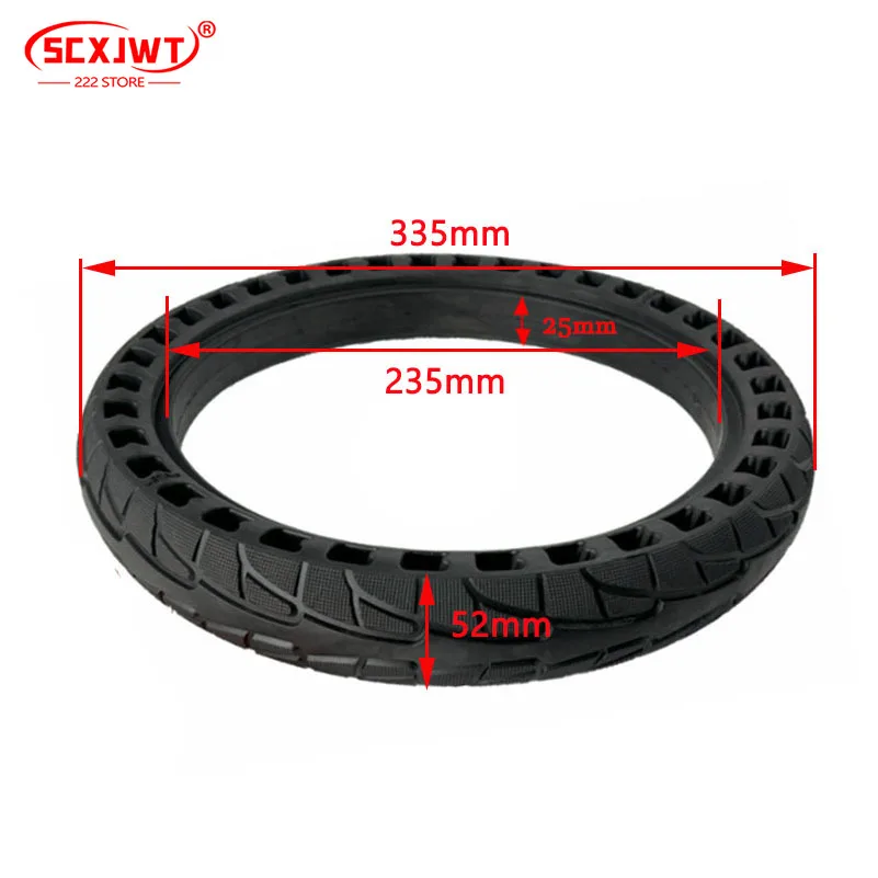 14x2.125 honeycomb solid anti-puncture 14-Inch electric bicycle air-free tire - Image 2