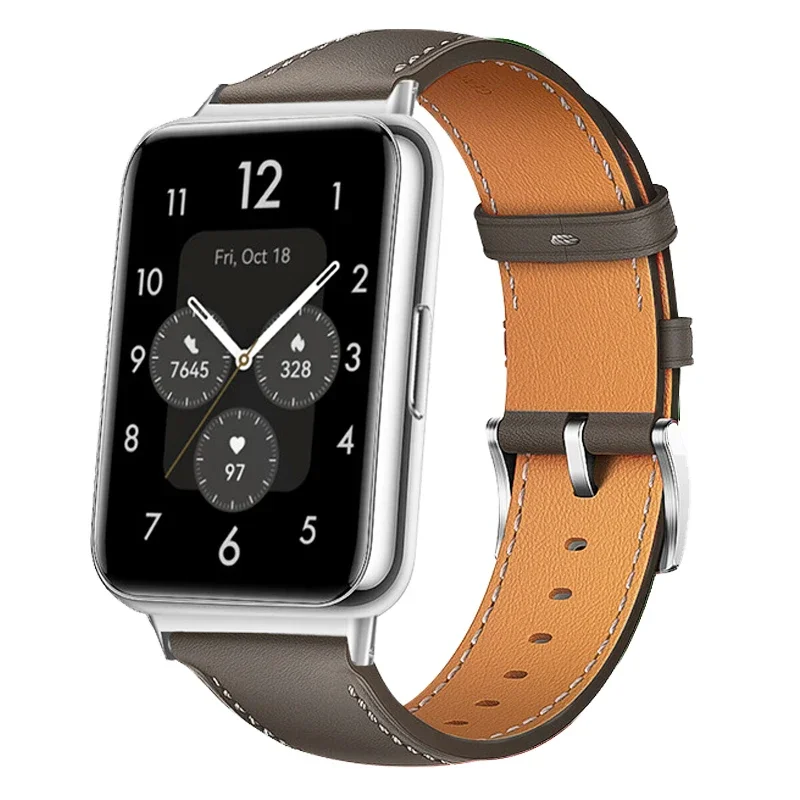 Retro Genuine Leather Strap for Smartwatch - Replacement Wristband Bracelet Accessories