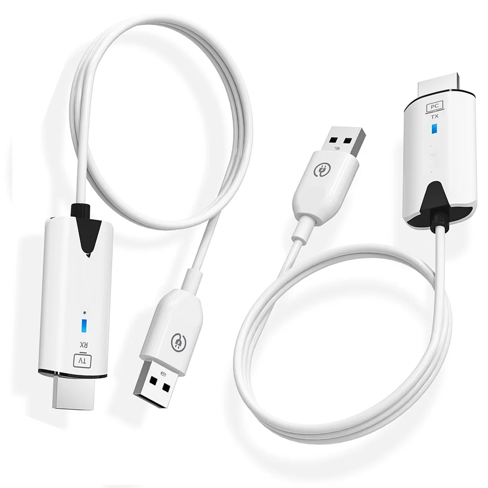 무선 변속기 비디오 송신기 및 리시버 HDMI 호환 익스텐더 디스플레이 어댑터 케이블, 카메라용 스크린 미러, 30m