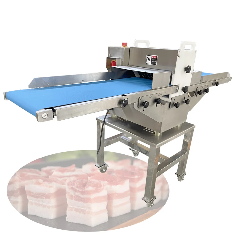 

Fresh Meat Slicing Machine Commercial Beef Mutton Cutting Machine Pork Slicing Sectioning Chicken Duck Meat Pork Chopping