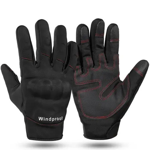 Tactical Gloves Touch Screen Full Finger Glove Hard Shell Fleece Warm Combat Airsoft Hunting Hiking Bicycle Cycling Non-slip Men - Image 9