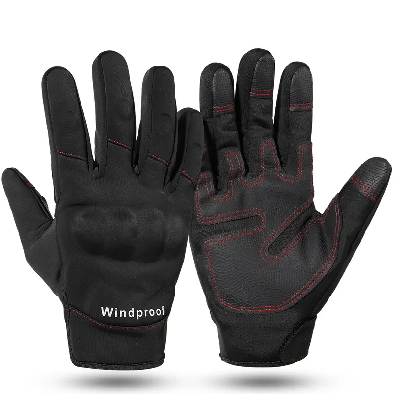 Tactical Gloves Touch Screen Full Finger Glove Hard Shell Fleece Warm Combat Airsoft Hunting Hiking Bicycle Cycling Non-slip Men - Image 9
