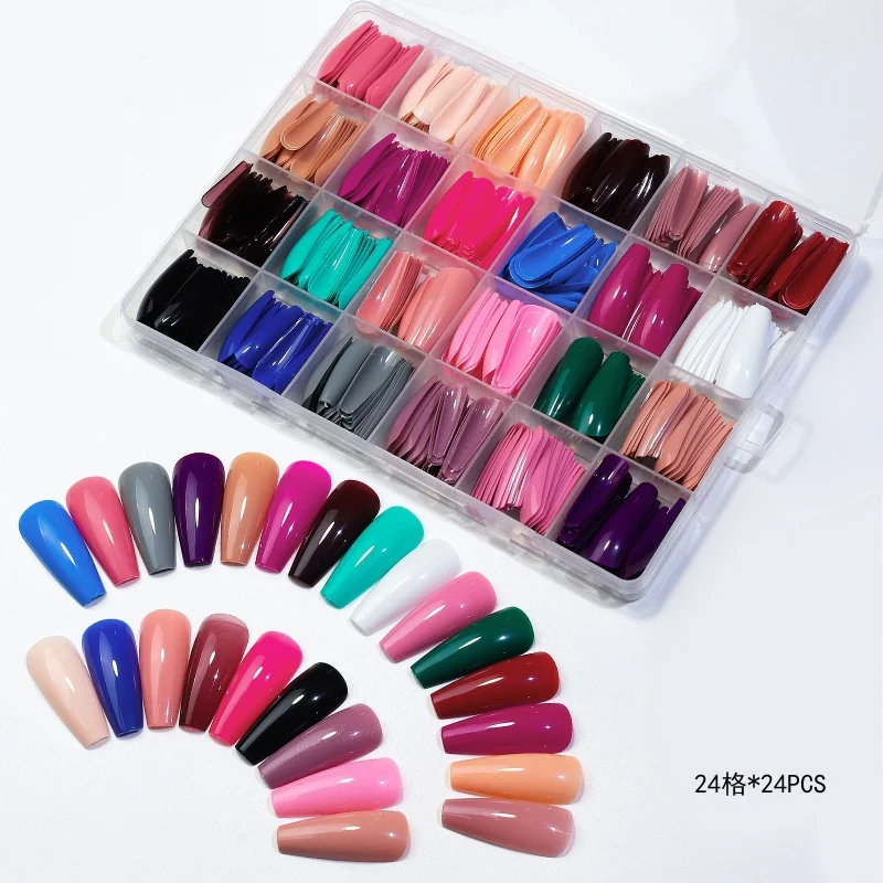 Acrylic Coffin Press On Nails Set Image 4