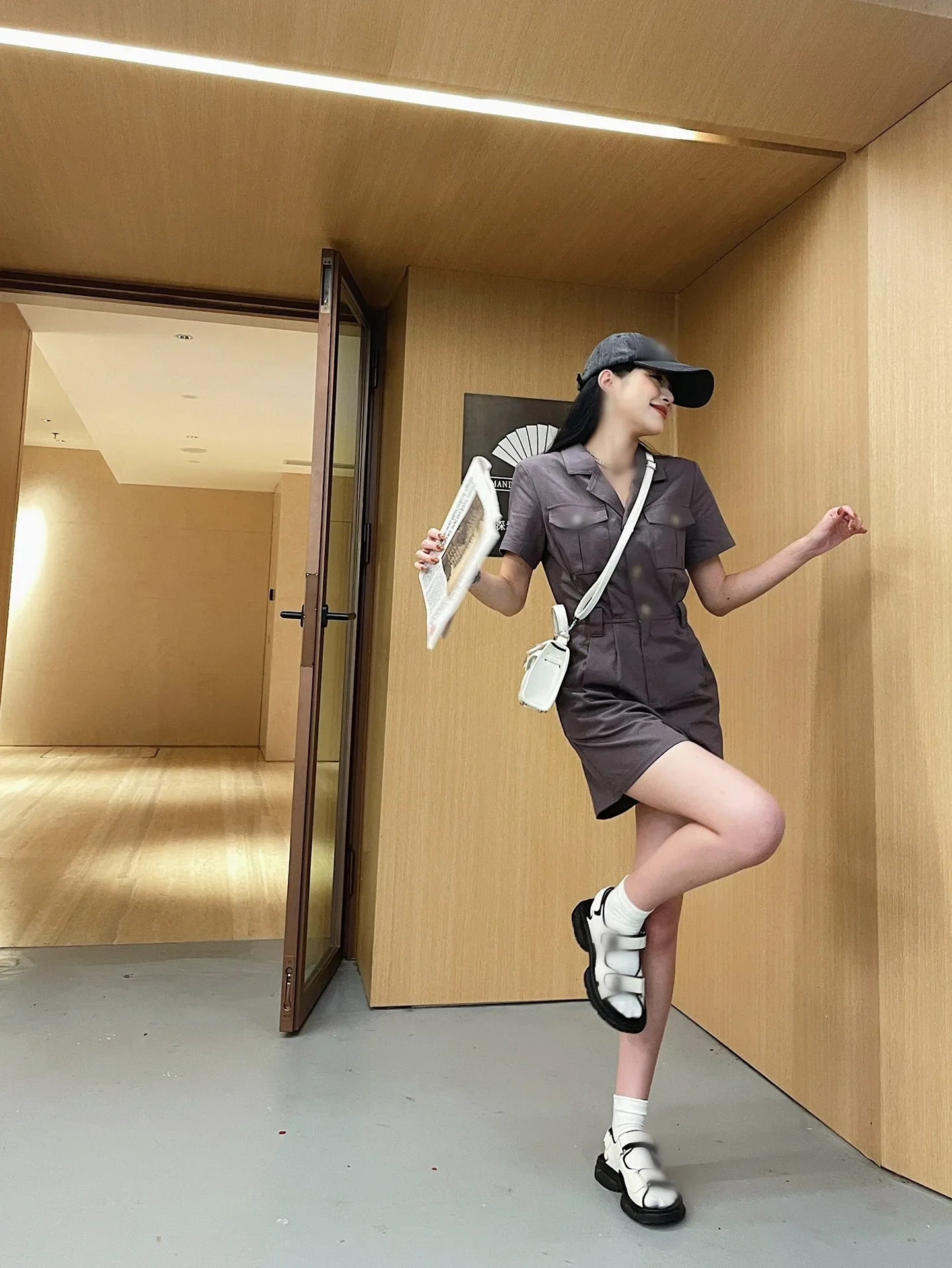 Slimming Waist Design Jumpsuit High Fashion Cool Style Workwear Wind Small Fragrance Style from Shenzhen Nanyou
