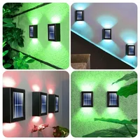 Solar Up and Down Spot Lights Outdoor, Street Wall Light Lamp Solar Powered Sunlight Waterproof Solar Lamp Garden Decorative 2