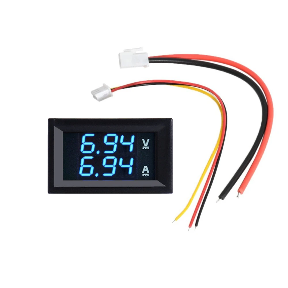 ECPC5740 0-100v 10A Red Voltmeter Intelligent Digital Battery Monitor USA Stock! 