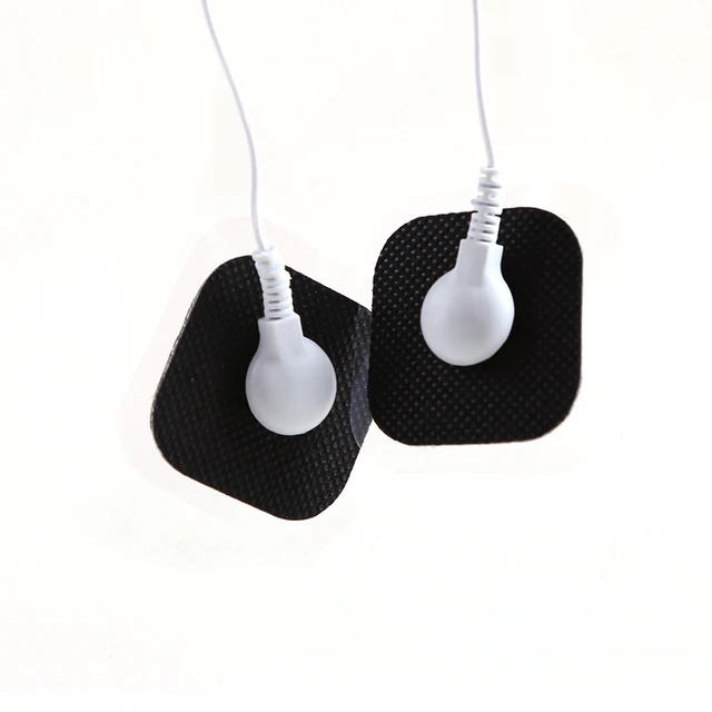 10/20/50pcs Non-woven Electrode Pads 4x4cm Snap On Replacement For Tens Acupuncture Digital Machine Slimming Massager Therapy 6