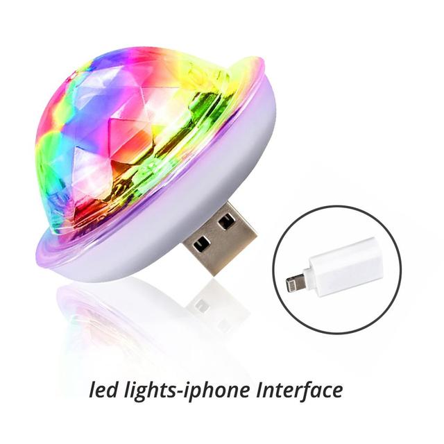 Dj Lamp Led Bar Night Light LED RGB Disco Lights Stage Lighting Projector Welcome Light Micro Crystal Ball Sound Party Light
