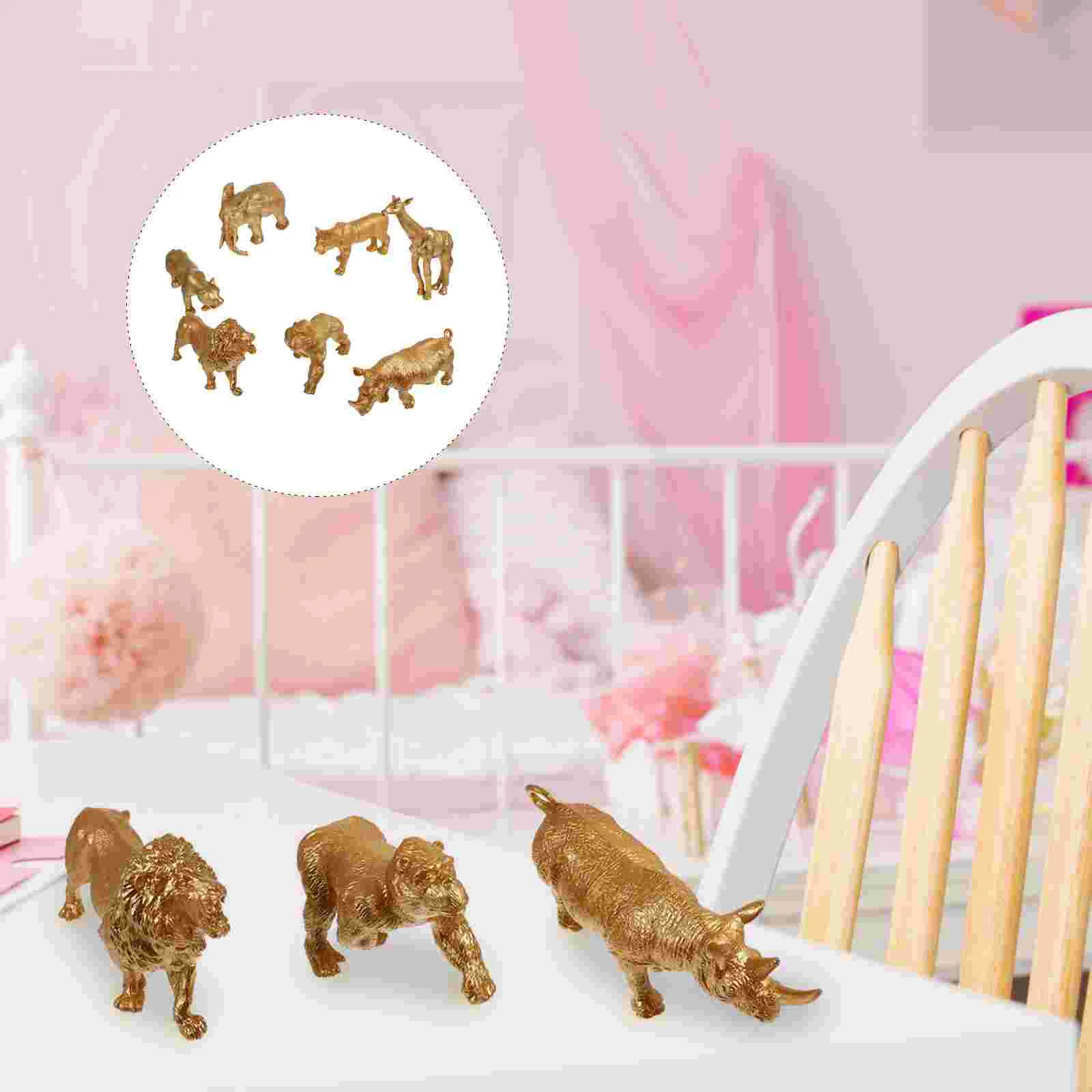 

Animal Model Ornaments Simulation Mini Creative Children’s Toys Display Childrens for Kids Static Artificial Wild