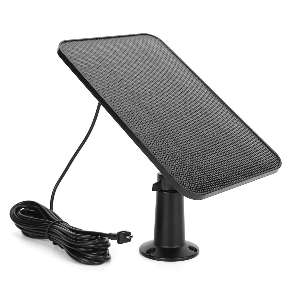 Caricabatterie Per Pannello Solare Caricabatteria Solare Impermeabile Micro Usb Con Spina In Gomma Per Blink Xt/Xt2/Fotocamera Esterna (3A Generazione