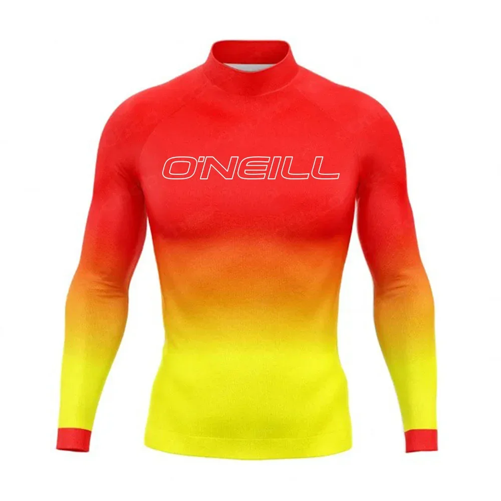Men's Surfing Diving Suit Swimsuit Long Sleeved T-shirt UV Resistant Tight Fitting Shirt Sportswear surfing swimsuit