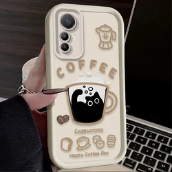 Charming Coffee Cat Design Phone Case - POCO X7 (1)