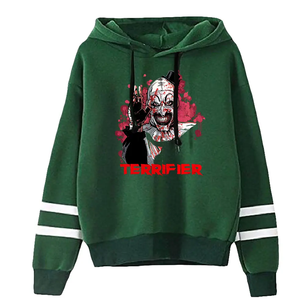 Terrifier 2 Clown Joker Unisex Pocketless Parallel Bars Sleeves Sweatshirts Women Men Hoodie Horror Movie Clothes