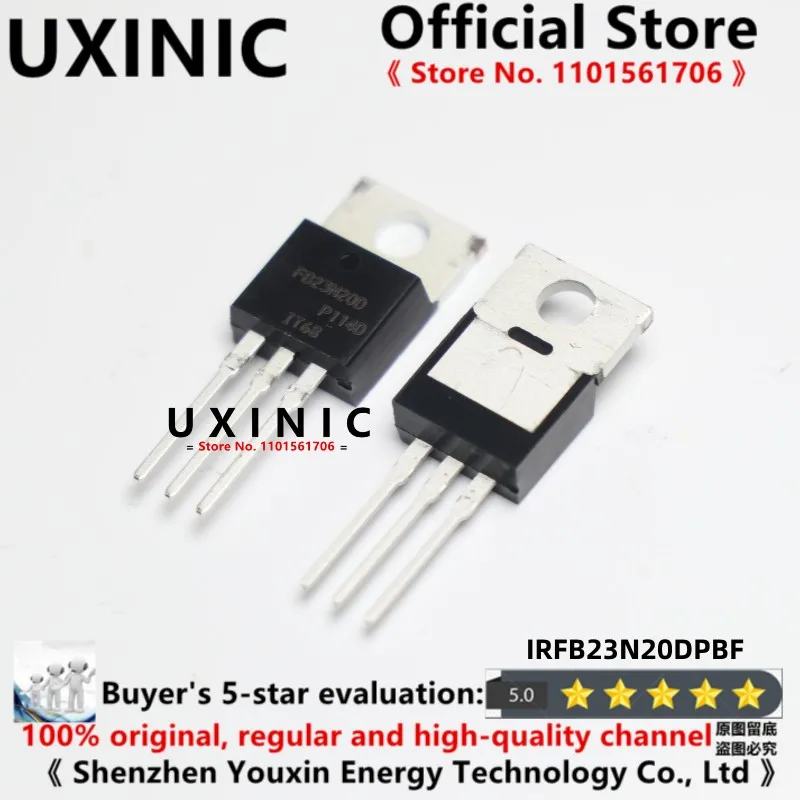 

UXINIC 10 шт./лот 100% новый импортный оригинальный IRFB23N20DPBF IRFB23N20D B23N20D TO-220 MOS FET 200V 24A