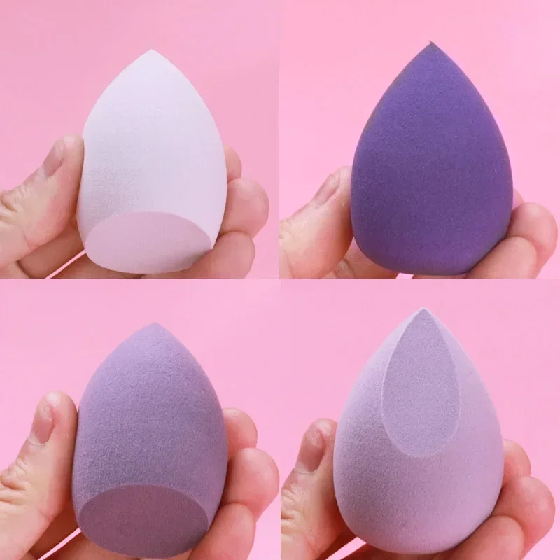 Beauty Cosmetic Egg Foundation Makeup Sponge 4pcs Powder Puff Dry and Wet Combined Powder Puff Bevel Cut Make Up Sponge Tools
