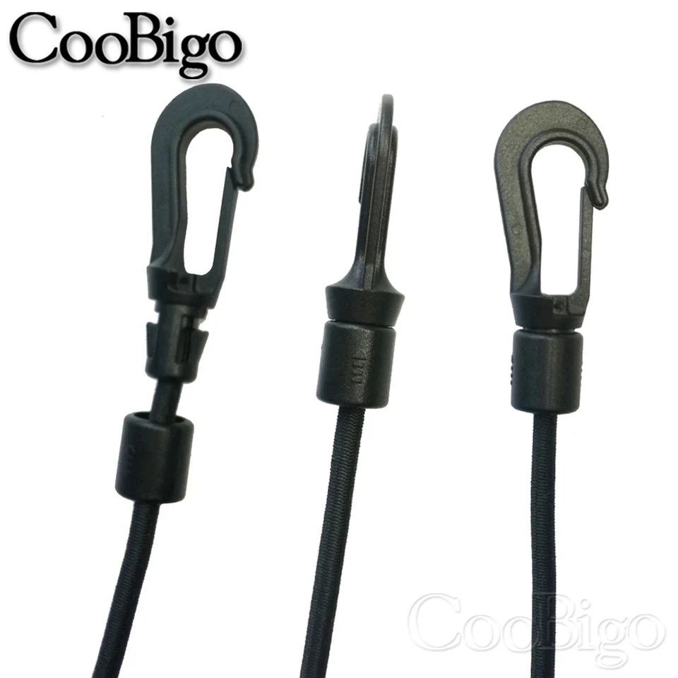 5MM 8MM 10PC Bungee Shock Cord Quick Connect Haken Hängen Enn Clip für Kajak Kanu Boot Beiboot rippe DIY Elastische Schnur Seil  15