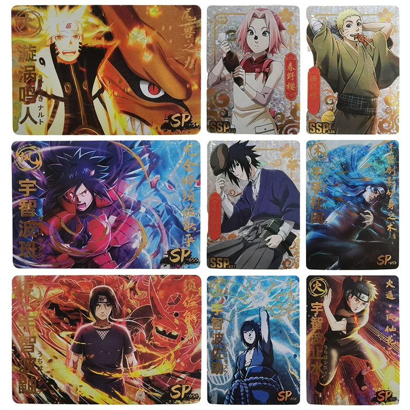 

Anime NARUTO Rare SP SSP Reflections Flash Cards Senju Hashirama Uchiha Itachi Toys for boys Collectible Cards Birthday Gifts