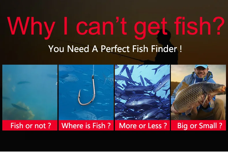 Description Picture 3 of itemEnglish/Russian 200meters Colorful Wireless Fish Finder Dot Matrix Sonar Sensor Transducer Depth Echo Sounder Recharged Battery