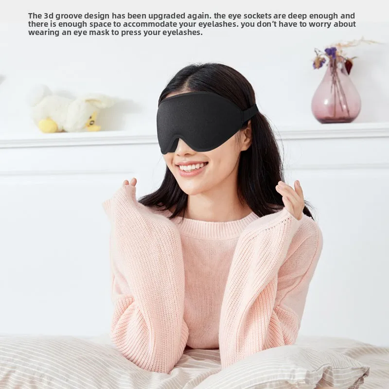 Deluxe 3D Memory Foam Sleep Mask for Ultimate Comfort and Total Light Blocking