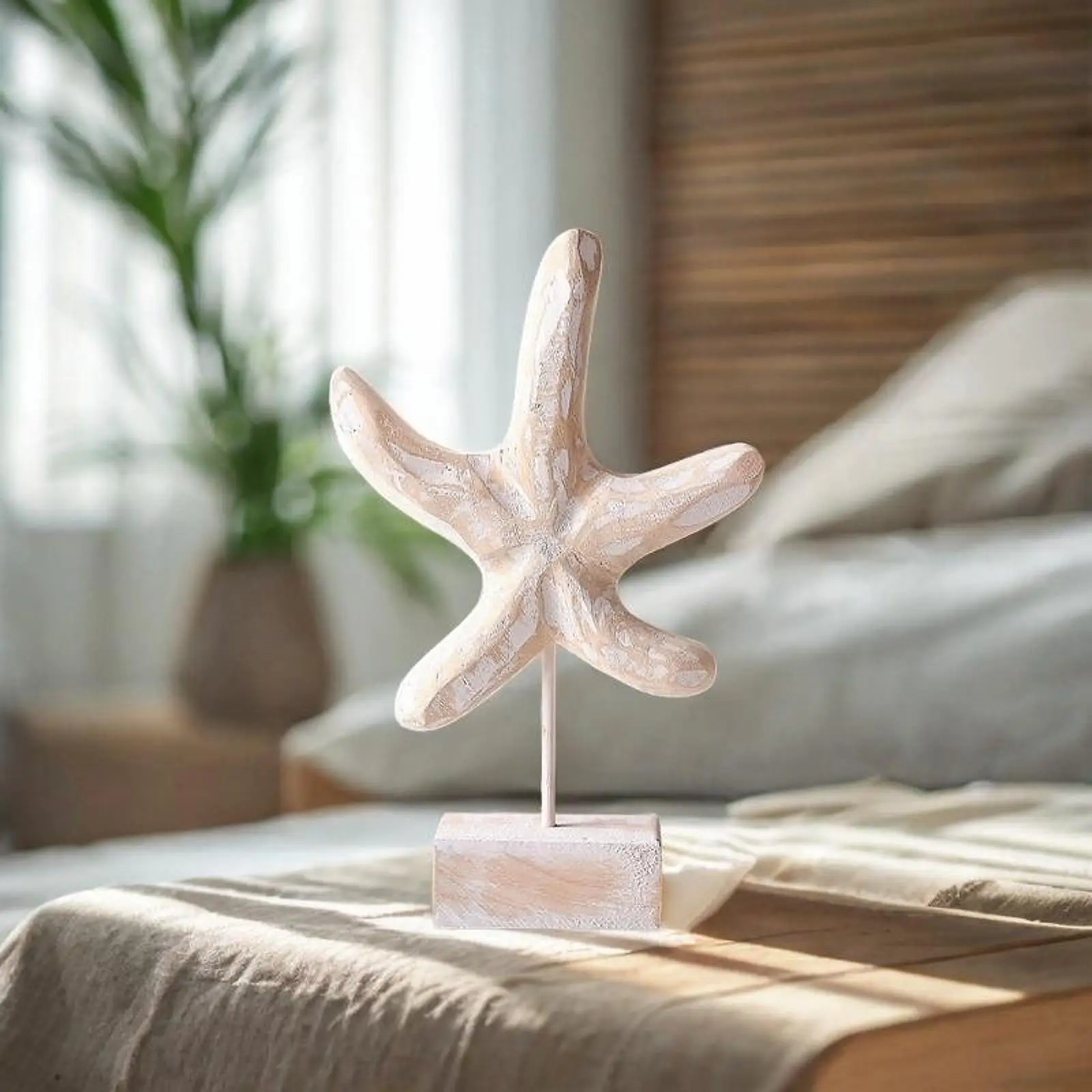 Large Starfish Hanging Decor Ornament Modern Decorative Statuette for Marine Theme Bedroom Display