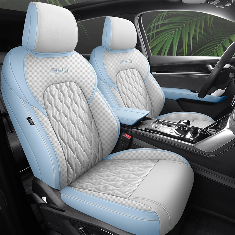 BYD Tang DMi DMP EV 5 6 7 용 맞춤형 카시트 커버, 전면 중간 및 후면 전체 세트