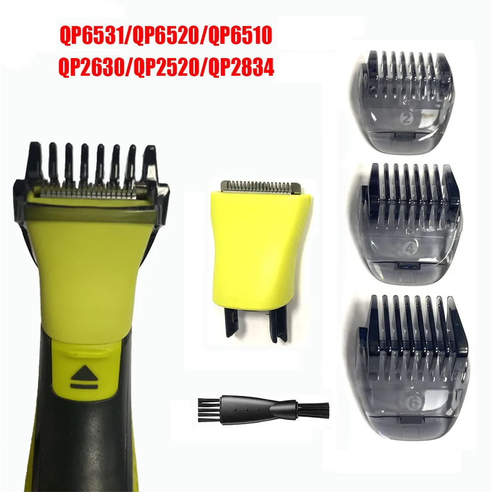 Lot de 5 têtes de rechange pour rasoir Philips, style nouveau, avec peigne de coupe pour barbe._voghion.com