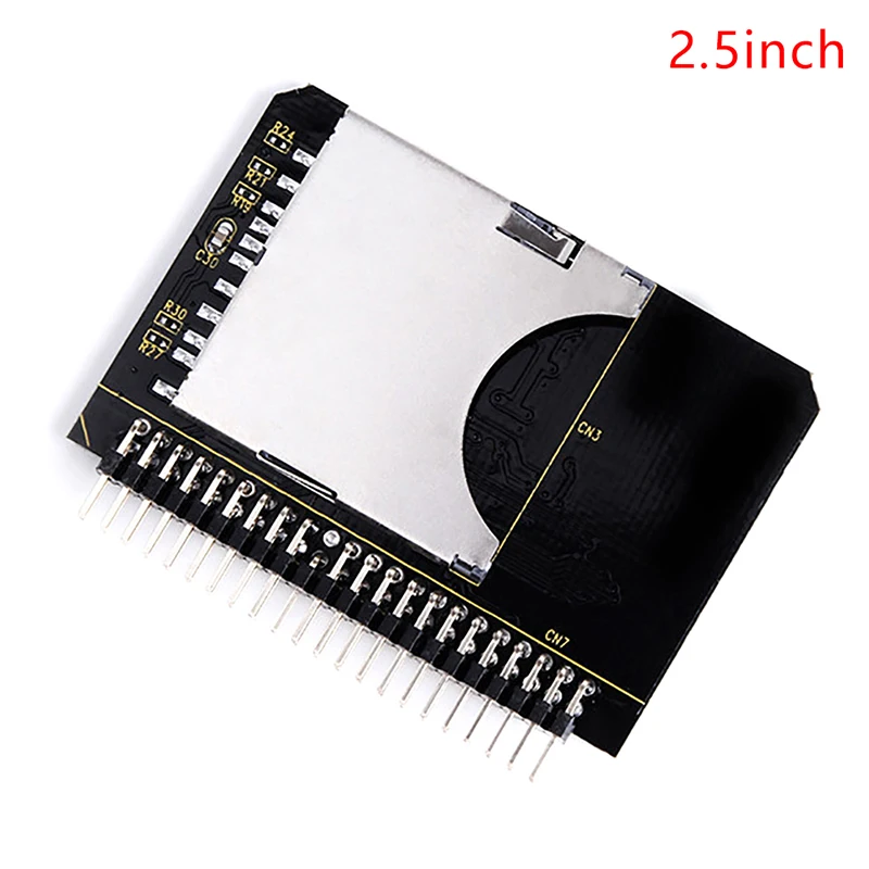 GINTOOYUN Adattatore da scheda SD a IDE da 6,3 cm, da scheda di memoria SD SDHC SDXC MMC a IDE da 2,5 pollici, adattatore convertitore maschio a 44 pin