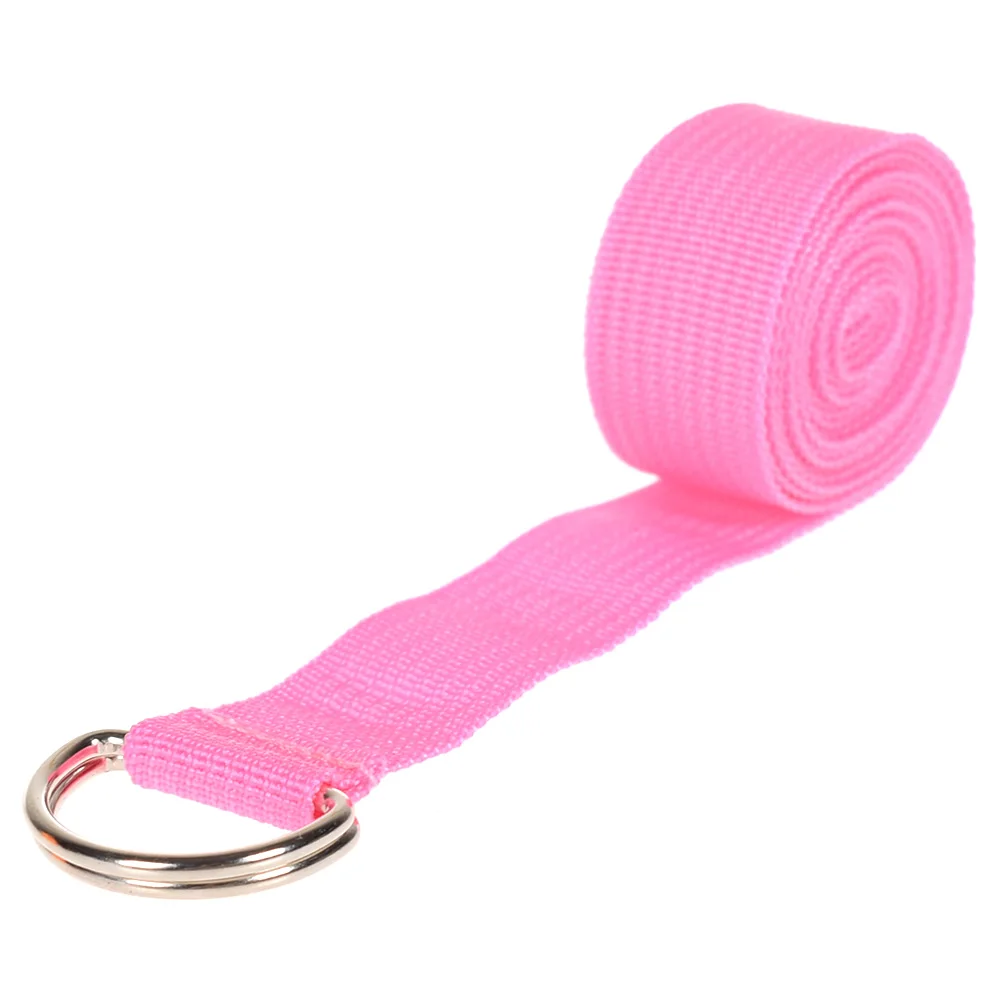 Multicolors Port Yoga Stretch Strap D-Ring Belts Gym Waist Leg Expansion Fitness Booty Cloth Rubber Band 183cm 16 Colors yoga resistance bands yoga strap