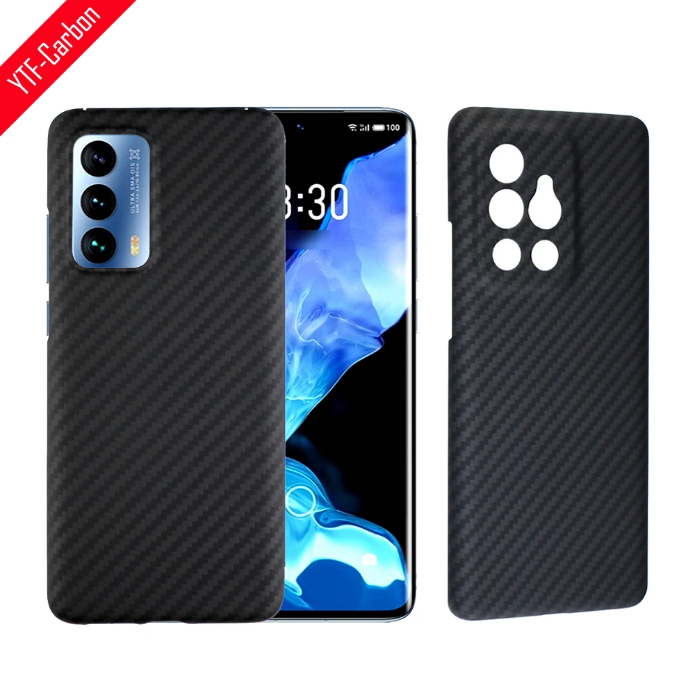 

YTF-carbon для Meizu 18 pro Чехол, углеродное волокно, чехол Meizu 18, чехол для телефона из арамидного волокна, ультратонкий противоударный деловой чехол