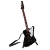 Mini Electric Bass Guitar with Stand Model for 1:6 Dolls House Accessory #3 2