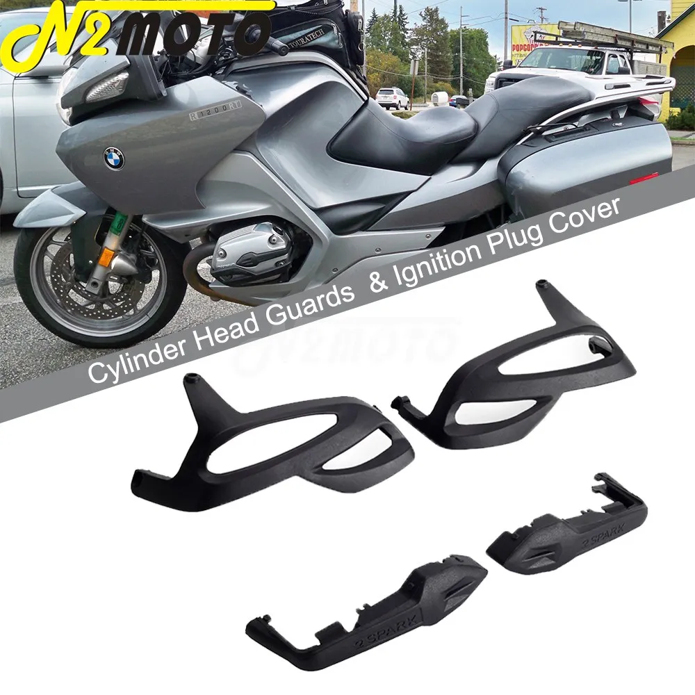 

For BMW R1200GS R1200R R1200RT R1200 GS/R/RT 2004-2010 Ignition Plug Cover and Engine Cylinder Side Shield Head Guard Protector