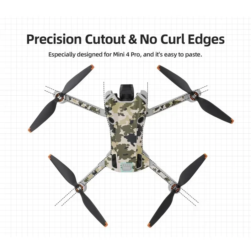 Drone Accessories Waterproof Stickers for Mini 4 Pro